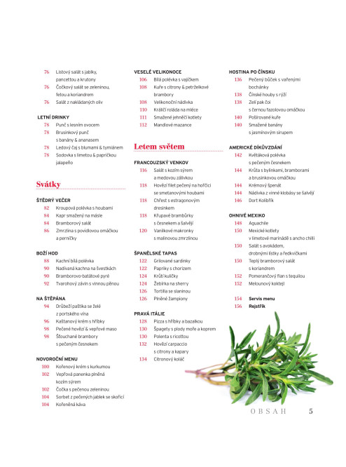 Sváteční menu: Od polévky po dezert