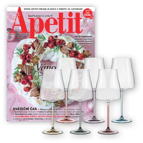 Předplatné + sada sklenic na víno