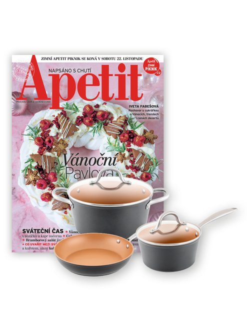 DVOULETÉ PŘEDPLATNÉ APETIT +  SADA NÁDOBÍ ETA + DIGI VERZE ZDARMA