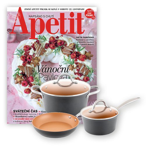 DVOULETÉ PŘEDPLATNÉ APETIT +  SADA NÁDOBÍ ETA + DIGI VERZE ZDARMA