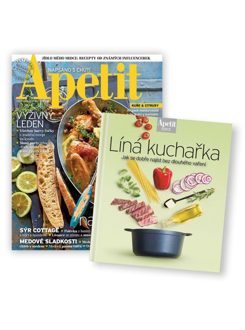 ROČNÍ PŘEDPLATNÉ APETIT + LÍNÁ KUCHAŘKA + DIGI VERZE ZDARMA