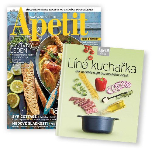 ROČNÍ PŘEDPLATNÉ APETIT + LÍNÁ KUCHAŘKA + DIGI VERZE ZDARMA