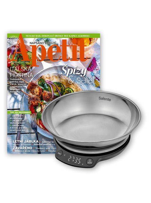 ROČNÍ PŘEDPLATNÉ APETIT + KUCHYŇSKÁ VÁHA SALENTE