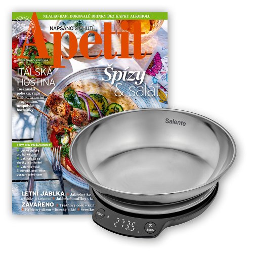 ROČNÍ PŘEDPLATNÉ APETIT + KUCHYŇSKÁ VÁHA SALENTE
