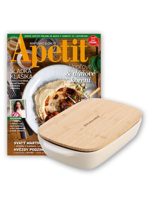 ROČNÍ PŘEDPLATNÉ APETIT + PEKÁČ KITCHEN AID