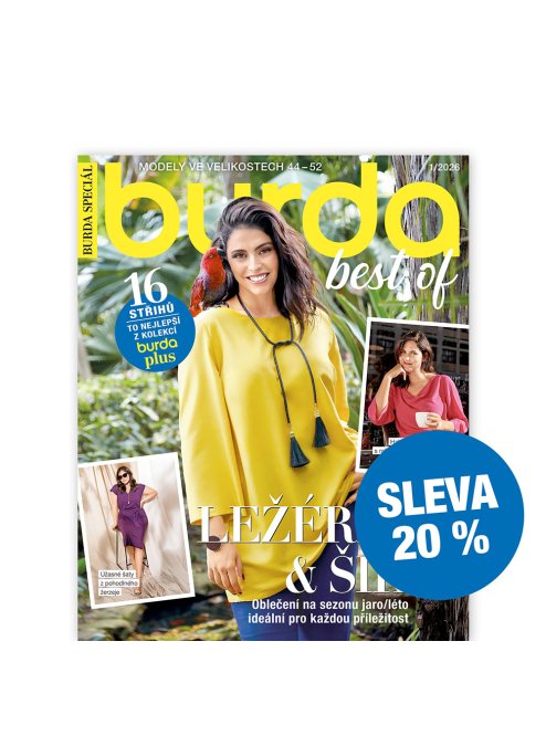 ROČNÍ PŘEDPLATNÉ - BURDA BEST OF PLUS (2 VYDÁNÍ) SE SLEVOU 20 %