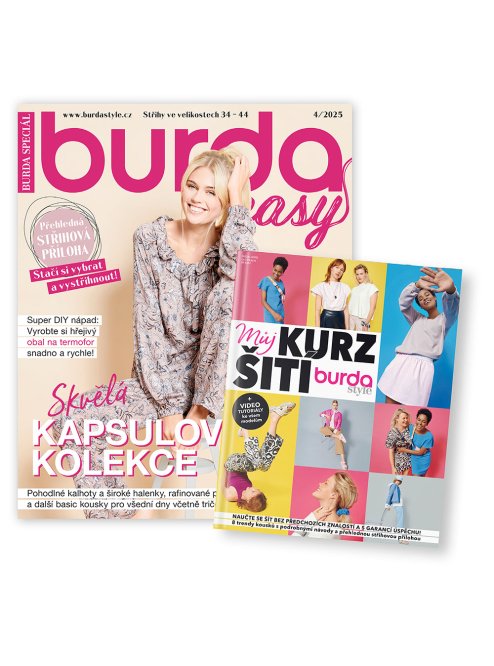 ROČNÍ PŘEDPLATNÉ BURDA EASY + SPECIÁL MŮJ KURZ ŠITÍ