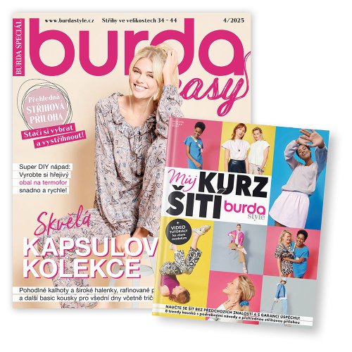 ROČNÍ PŘEDPLATNÉ BURDA EASY + SPECIÁL MŮJ KURZ ŠITÍ