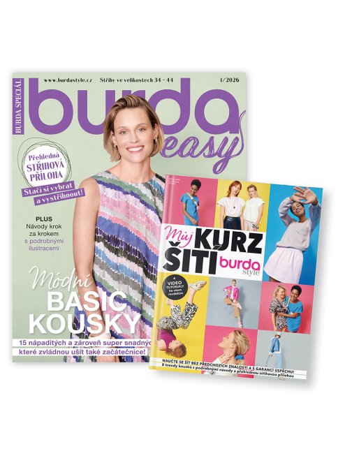 ROČNÍ PŘEDPLATNÉ BURDA EASY + SPECIÁL MŮJ KURZ ŠITÍ
