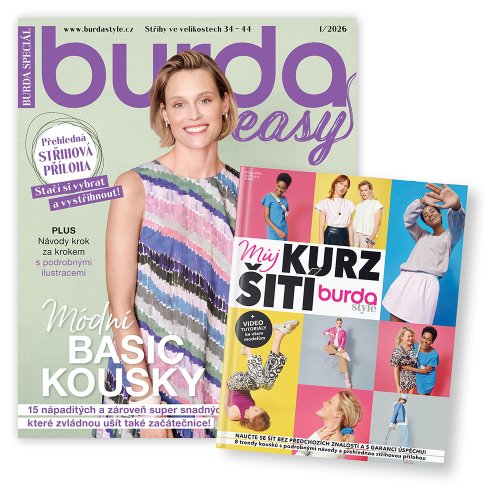 ROČNÍ PŘEDPLATNÉ BURDA EASY + SPECIÁL MŮJ KURZ ŠITÍ