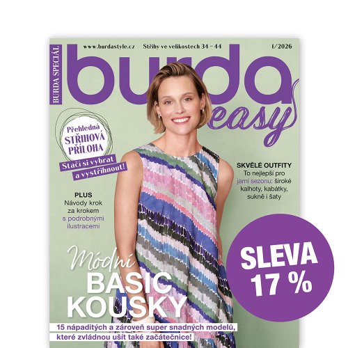 ROČNÍ PŘEDPLATNÉ BURDA EASY SE SLEVOU 17 %