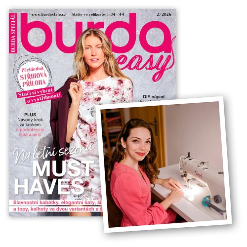 ROČNÍ PŘEDPLATNÉ BURDA EASY + ONLINE KURZ UPCYKLACE