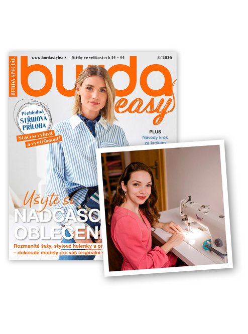 ROČNÍ PŘEDPLATNÉ BURDA EASY + ONLINE KURZ UPCYKLACE