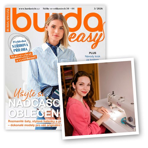 ROČNÍ PŘEDPLATNÉ BURDA EASY + ONLINE KURZ UPCYKLACE