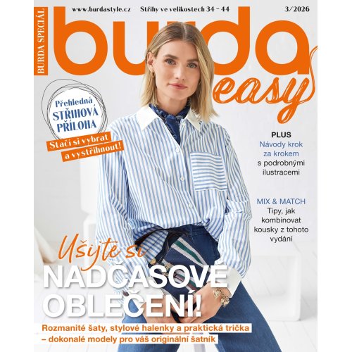 ROČNÍ PŘEDPLATNÉ BURDA EASY SE SLEVOU 20 %