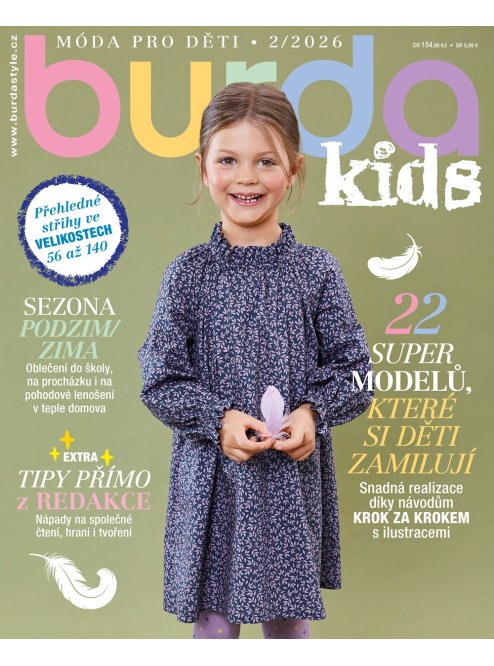 ROČNÍ PŘEDPLATNÉ - BURDA KIDS SE SLEVOU 10 %