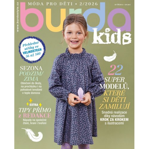 ROČNÍ PŘEDPLATNÉ - BURDA KIDS SE SLEVOU 10 %