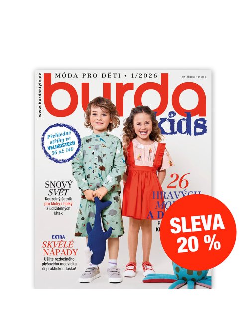 ROČNÍ PŘEDPLATNÉ - BURDA KIDS SE SLEVOU 20 %