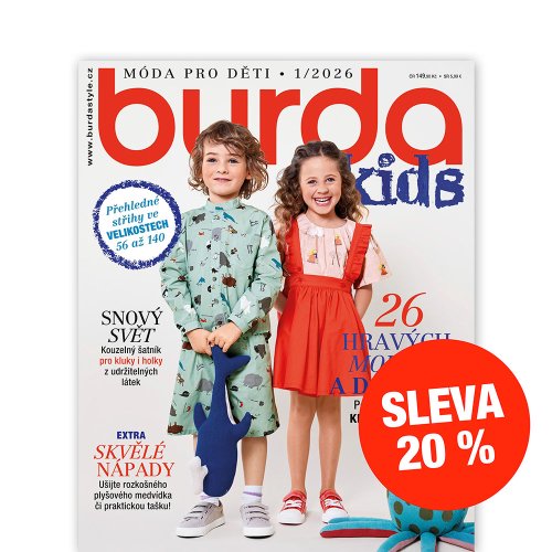 ROČNÍ PŘEDPLATNÉ - BURDA KIDS SE SLEVOU 20 %
