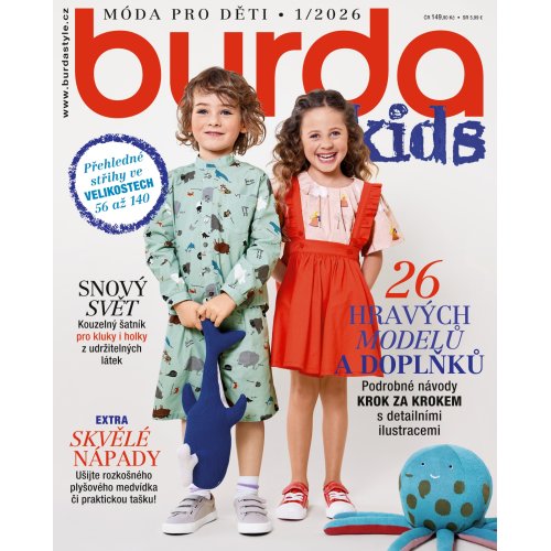ROČNÍ PŘEDPLATNÉ - BURDA KIDS SE SLEVOU 10 %