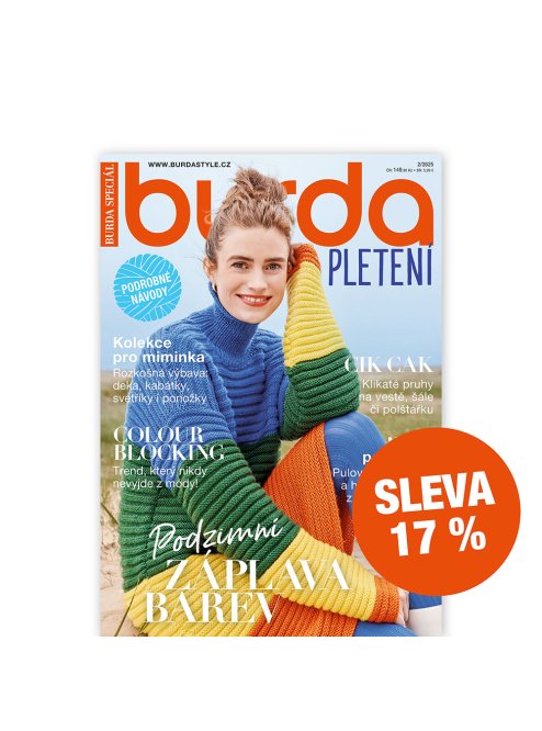 ROČNÍ PŘEDPLATNÉ BURDA PLETENÍ (2 VYDÁNÍ) SE SLEVOU