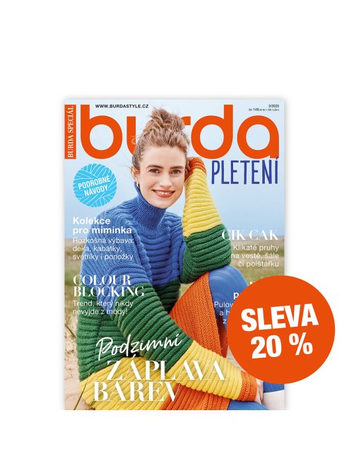 ROČNÍ PŘEDPLATNÉ BURDA PLETENÍ (2 VYDÁNÍ) SE SLEVOU