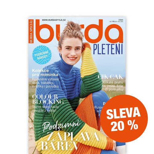 ROČNÍ PŘEDPLATNÉ BURDA PLETENÍ (2 VYDÁNÍ) SE SLEVOU