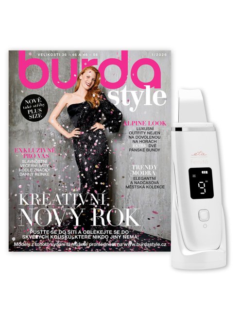 ROČNÍ PŘEDPLATNÉ BURDA STYLE + ULTRAZVUKOVÁ ŠPACHTLE ETA FENITÉ