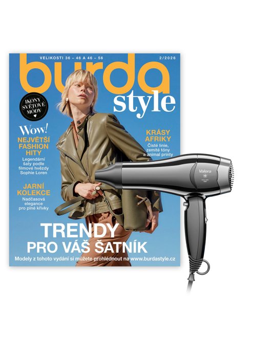 ROČNÍ PŘEDPLATNÉ BURDA STYLE + FÉN ETA VALERA EXCEL