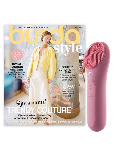 PŮLROČNÍ PŘEDPLATNÉ BURDA STYLE + KARTÁČEK NA OBLIČEJ ETA