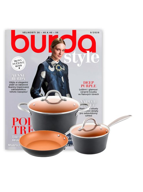 ROČNÍ PŘEDPLATNÉ BURDA STYLE + SADA NÁDOBÍ ETA