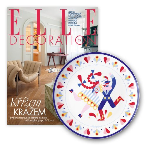 Roční předplatné Elle Decoration + talíře