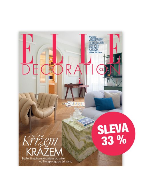 ROČNÍ PŘEDPLATNÉ ELLE DECORATION SE SLEVOU (4 VYDÁNÍ) + DIGITÁLNÍ VERZE ZDARMA