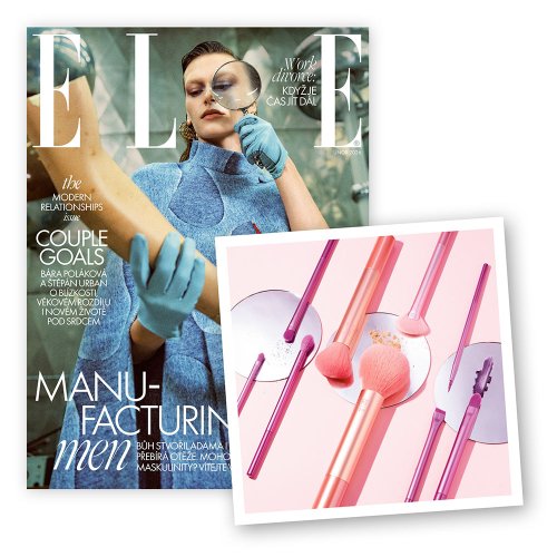 ROČNÍ PŘEDPLATNÉ ELLE + SADA ŠTĚTCŮ REAL TECHNIQUES + DIGI VERZE ZDARMA