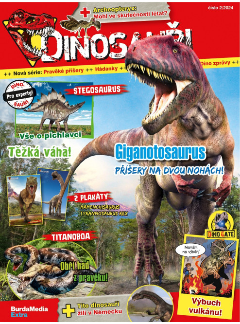 Dinosauři 2/2024 - každé vydání s hračkou