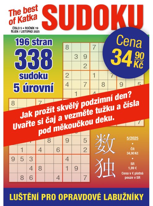 Roční předplatné Katka Best of Sudoku se slevou