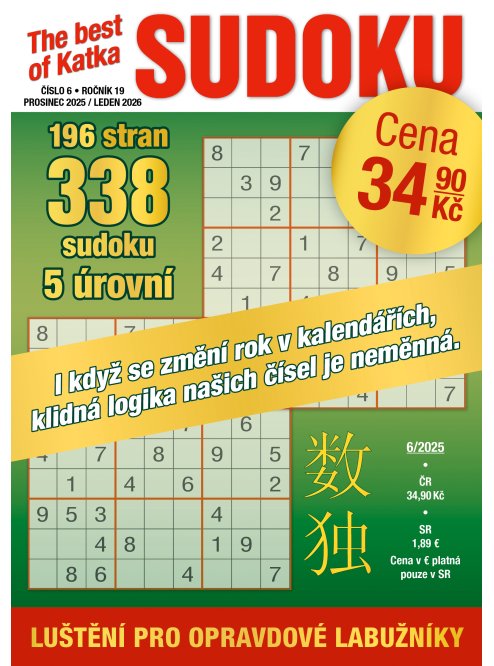 Roční předplatné Katka Best of Sudoku se slevou