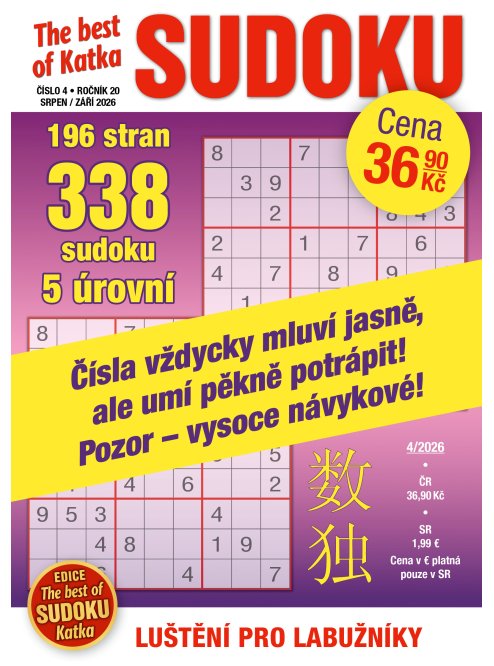 Roční předplatné Katka Best of Sudoku se slevou