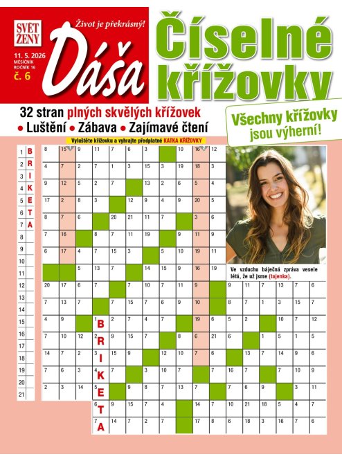 Roční předplatné Dáša Číselné křížovky se slevou