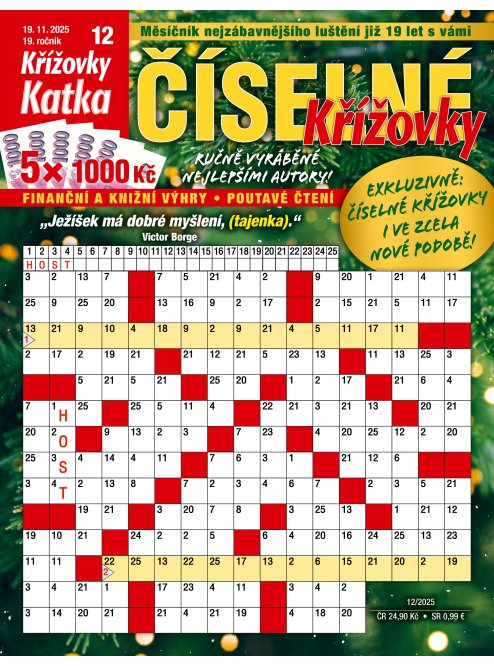 Roční předplatné Katka Číselné křížovky se slevou