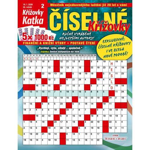 Roční předplatné Katka Číselné křížovky se slevou