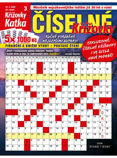 Roční předplatné Katka Číselné křížovky se slevou