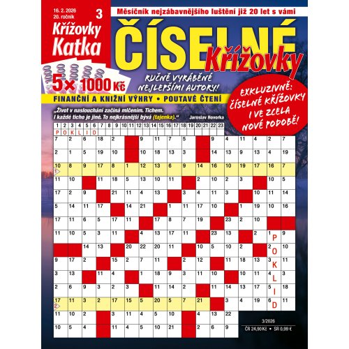 Roční předplatné Katka Číselné křížovky se slevou
