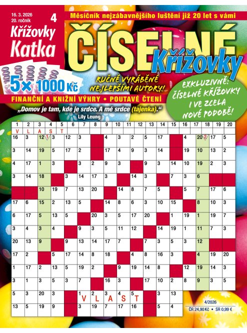 Roční předplatné Katka Číselné křížovky se slevou