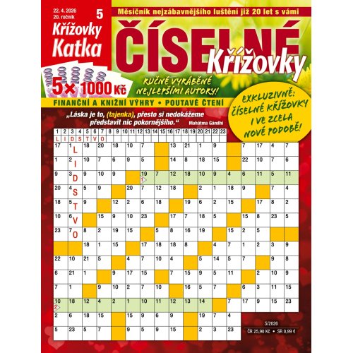 Roční předplatné Katka Číselné křížovky se slevou