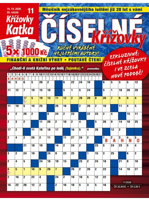 Roční předplatné Katka Číselné křížovky se slevou