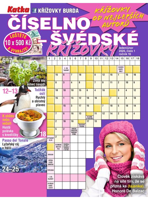 Roční předplatné Katka Číselno-švédské křížovky se slevou