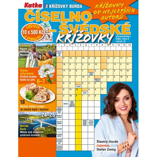 Roční předplatné Katka Číselno-švédské křížovky se slevou