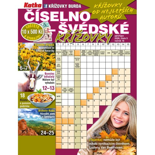 Roční předplatné Katka Číselno-švédské křížovky se slevou