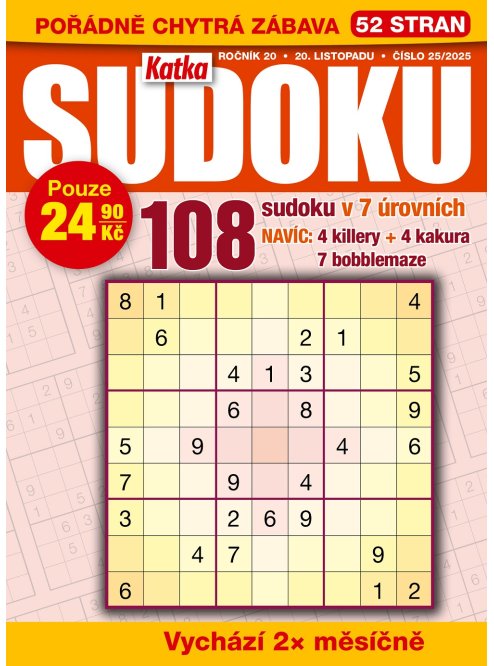 Roční předplatné Katka Sudoku se slevou